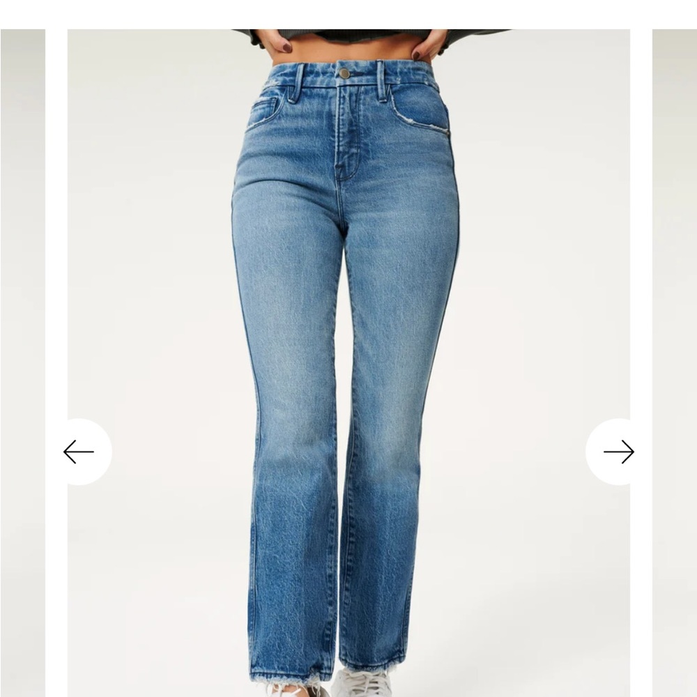 Good American Good Curve Straight Jeans